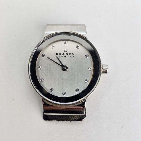 Skagen 22MM Women's Watch 358XSSLBC Gray Dial Gray Case New Battery NEEDS BANDS - Picture 1 of 7